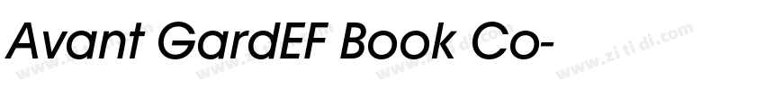 Avant GardEF Book Co字体转换